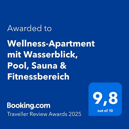 Wellness-apartment Mit Wasserblick, Pool, Sauna & Fitnessbereich